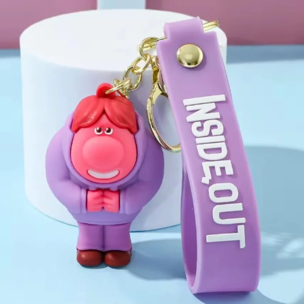 Inside Out 2 9-Piece Character Keychain Set Emotions Bag Charm Lot
